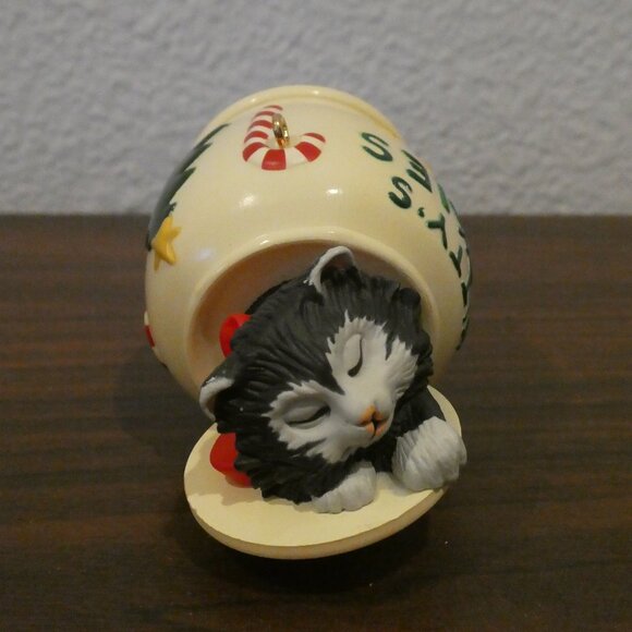 TWO Hallmark Keepsake Ornaments Cat Nap #1 AND #3 - Picture 1 of 16